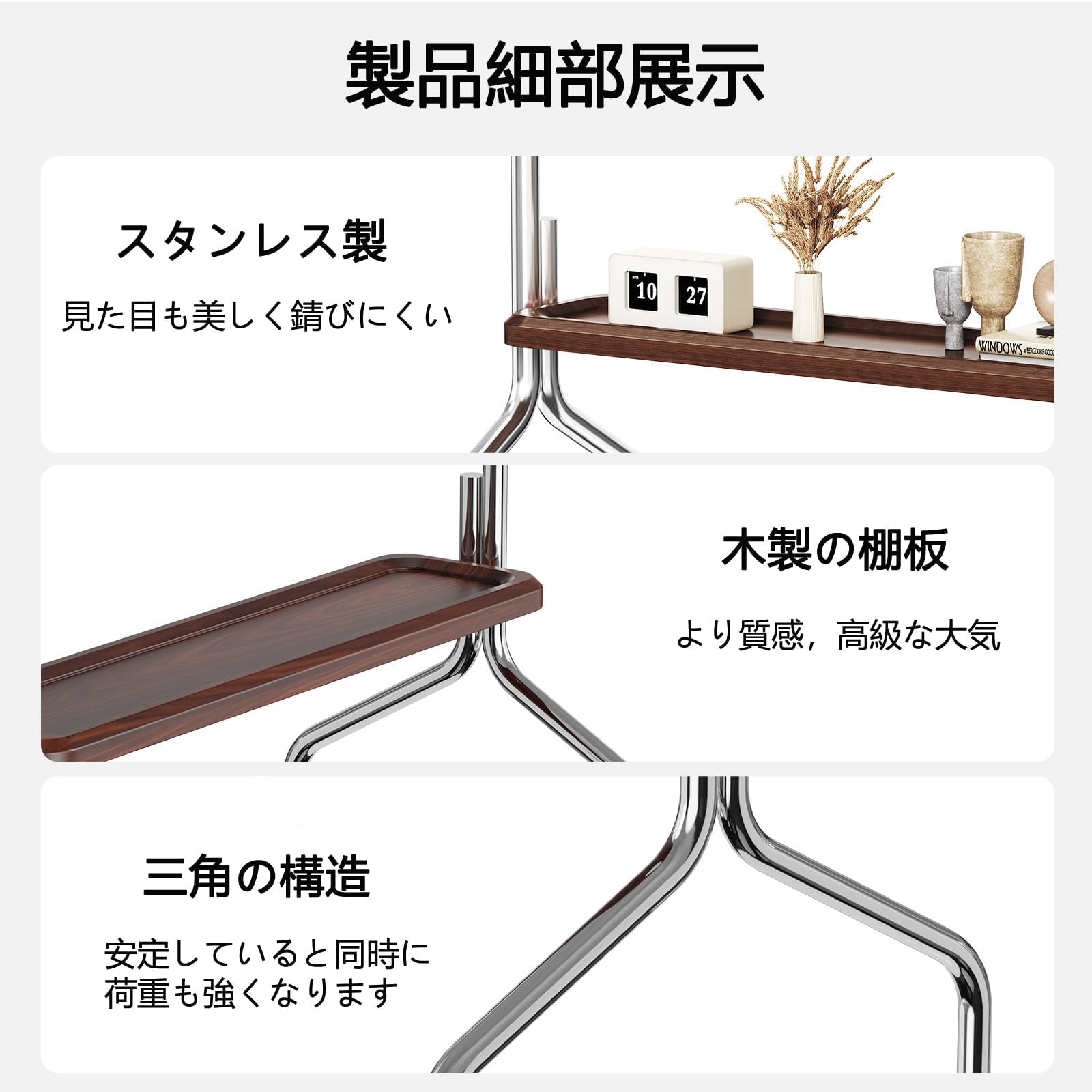 Amazon.co.jp: BeishiTenwaymili ステンレス製 テレビスタンド