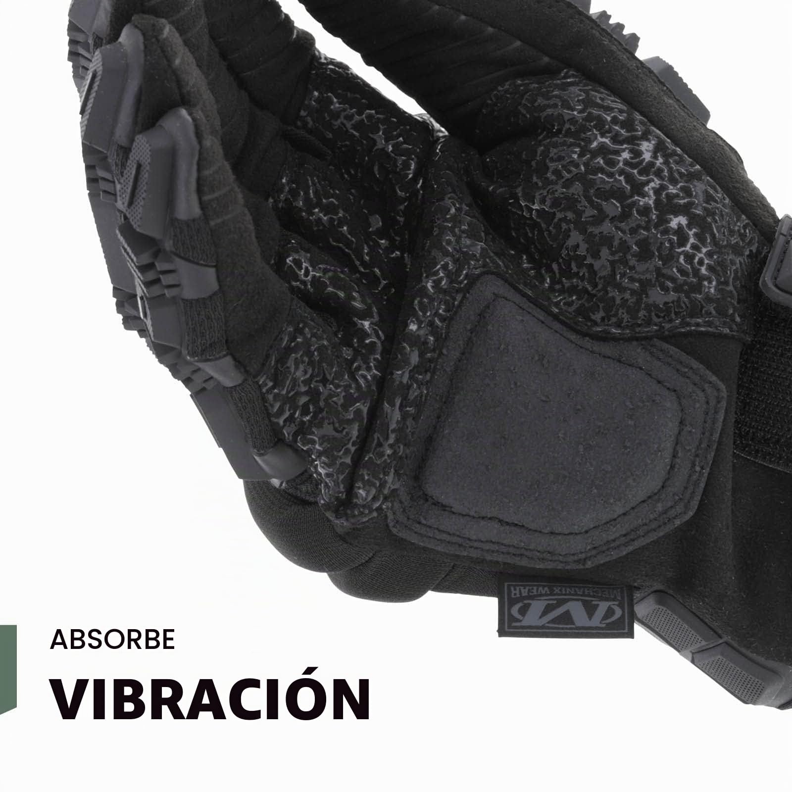 Mechanix Wear Guantes M-Pact® 2 Covert (Grande, Negro entero)