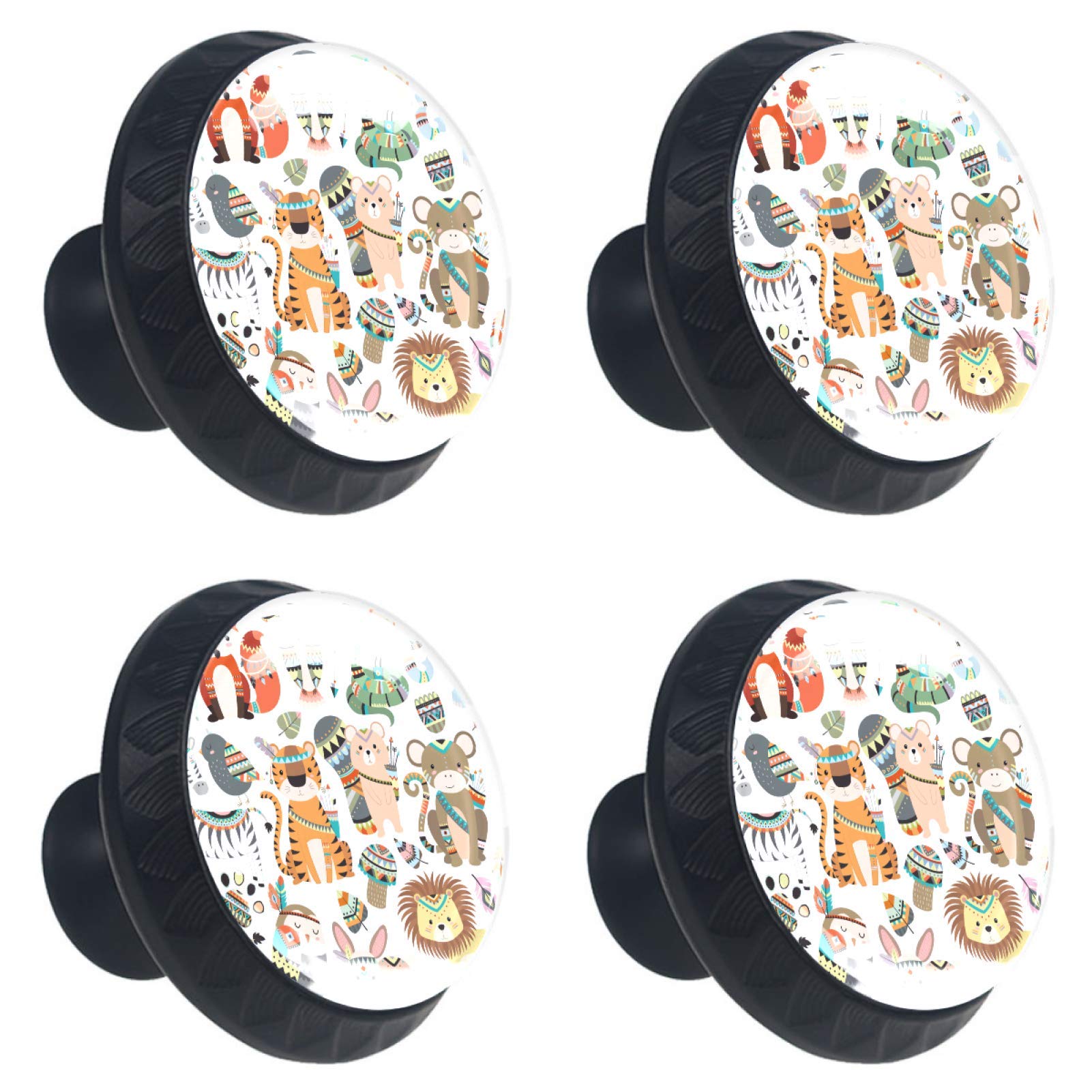 Boutons de porte animal lot de 4 déco chambre enfant et nurserie