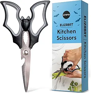 Bat-shaped kitchen scissors