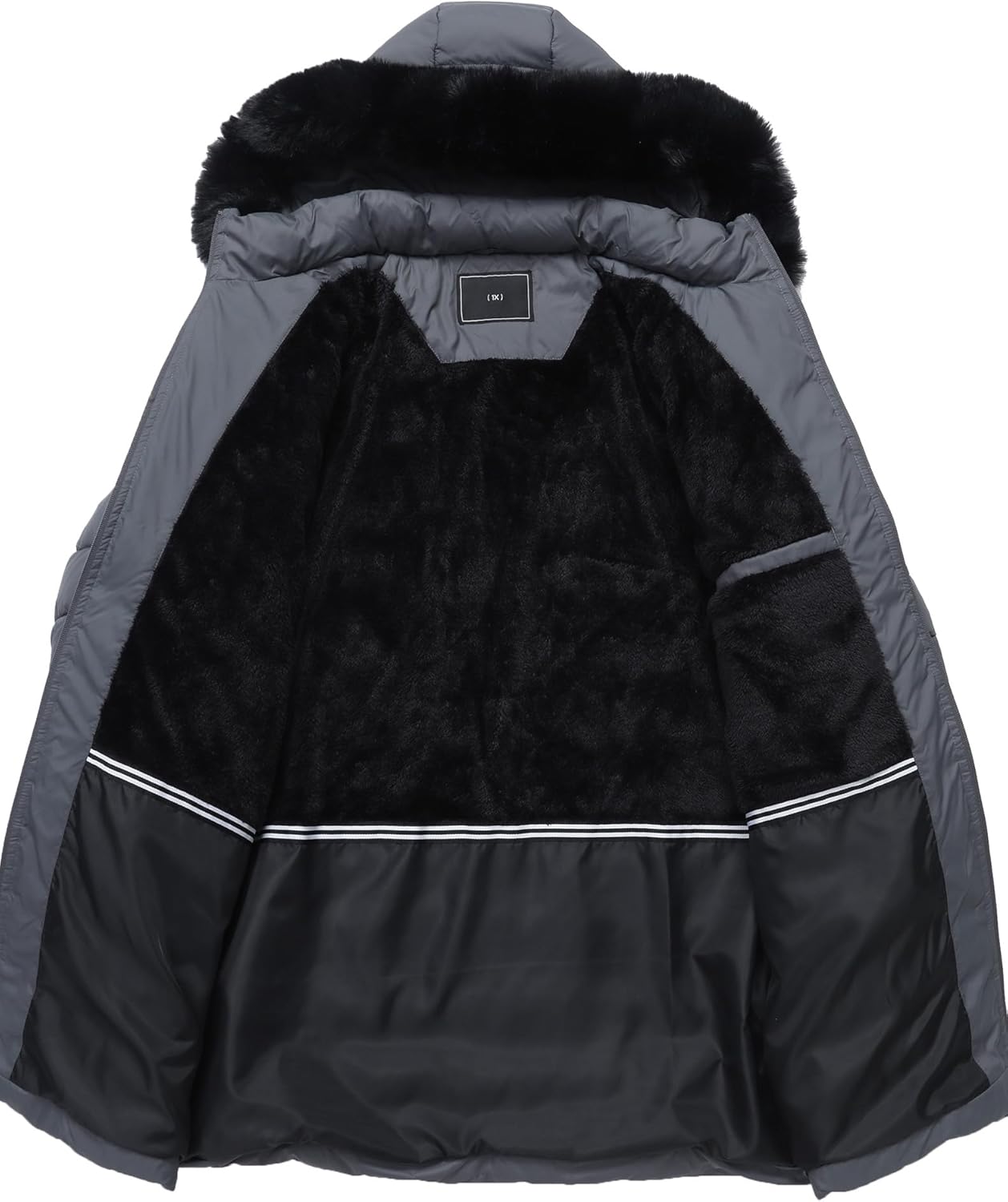 Women’s Plus Size Thermal Down Coat Parka | Windproof,Waterproof,Flannel Lined,Detachable Hood,Warm for Winter - Image 3