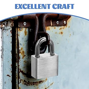 Stainless Steel Lock with Key Small Padlock for Luggage