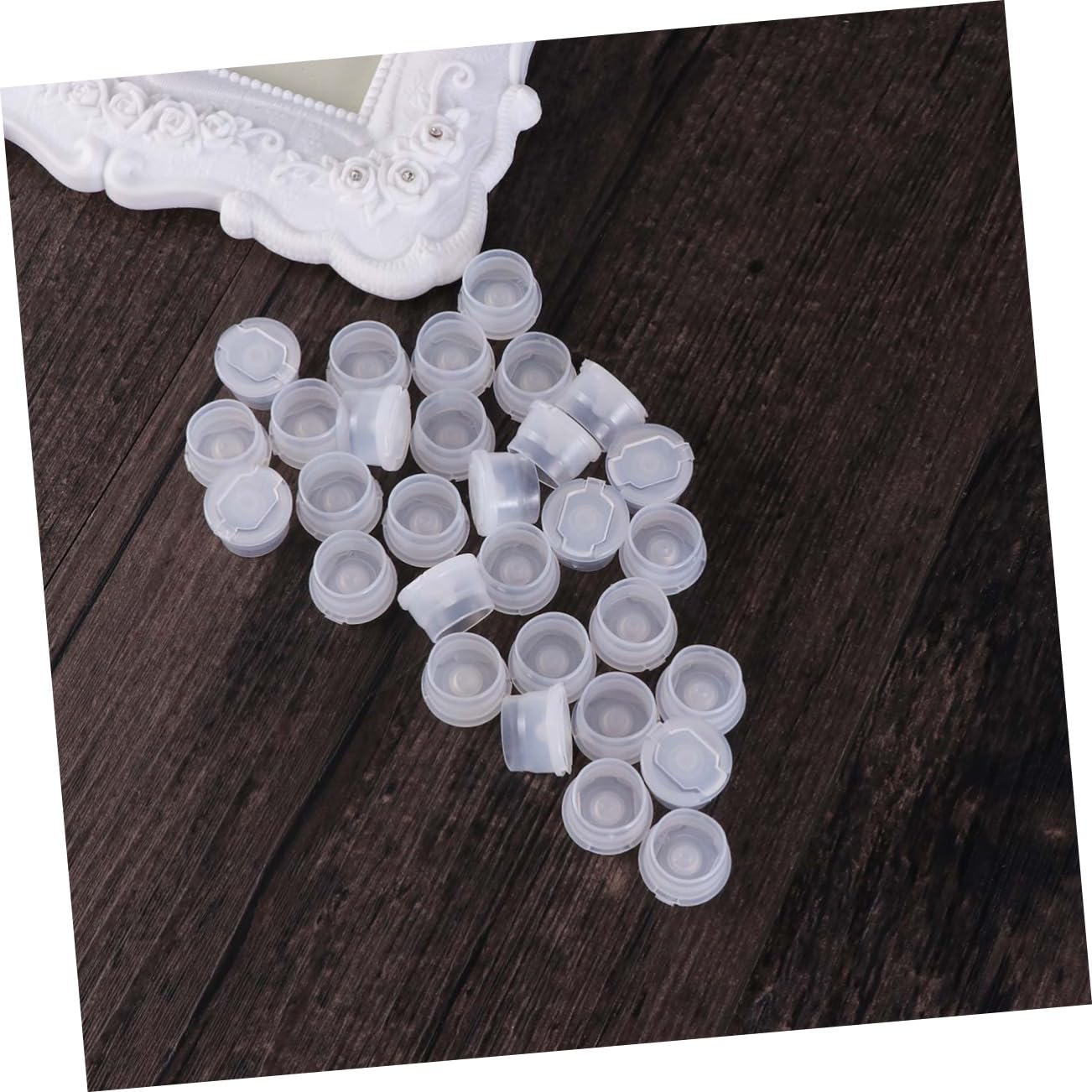 FOMIYES30pcs Can Sealing Cover Bottle Tops for Cans Clear Lids Bottles Clear Bottle Caps Cosmetic Bottle Cap Cosmetic Bottle Lids Water Bottle Cap Bottlecaps Can End With Nails Nese