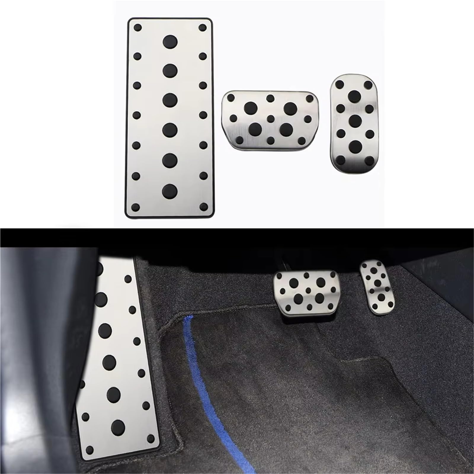 Voiture Pédale Capuchons Pour Toyota Pour Fortuner Pour Innova Pour Hilux Pour Revo C-HR 16-21 AT Pad Carburant Gaz Frein Repose-pieds Couvercle Pédale Pédale Accessoires