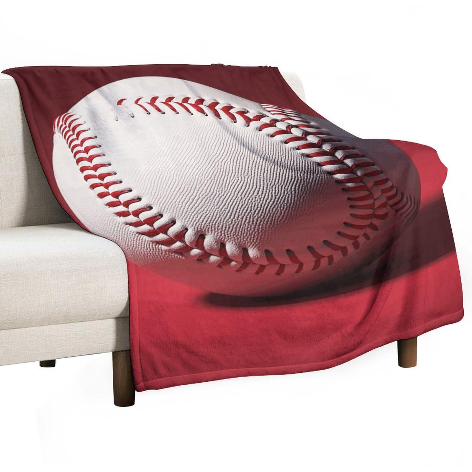 Couverture baseball douce contre le froid du canapé et du lit en hiver