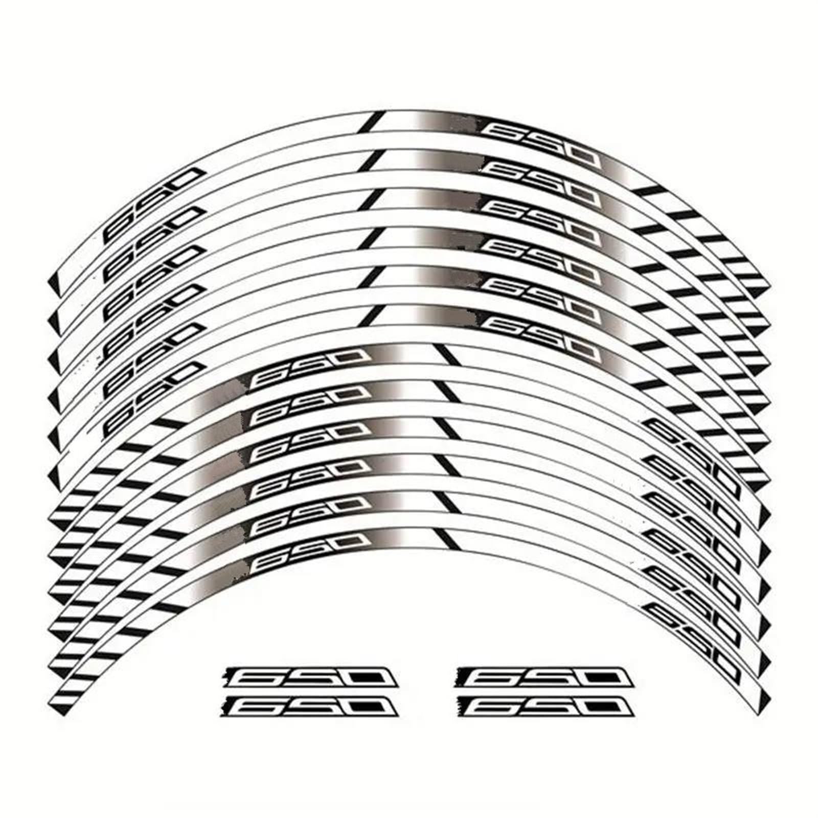 Motorcycle Wheel Sticker Racing Rim Stripe Decal Decoration for Kawasaki for Z650 for Z 650 Motorbike(Color3)