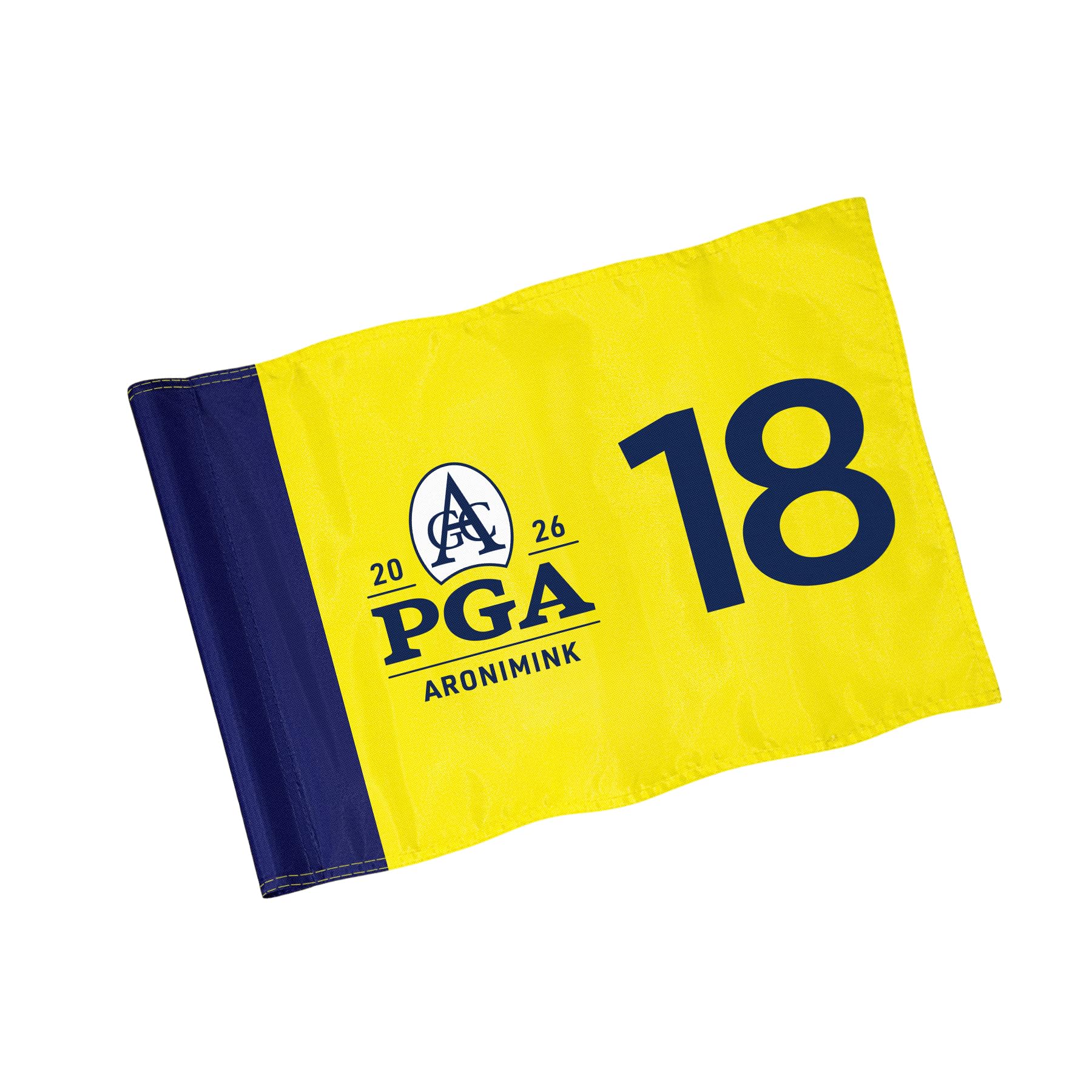 CoGolfing 2026 PGA Tournament Golf Flag, 14 x 20 in, Blue and Yellow