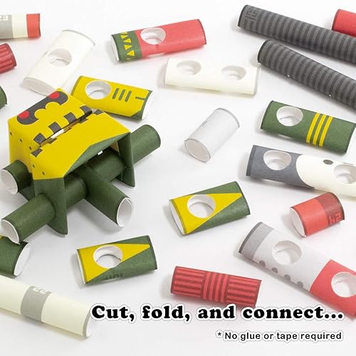 Miniatura 3 de Penk & Goriborg Professor & His Robot - Rompecabezas de papel japonés 3D DIY Robot kit para niños y kit de origami para adultos