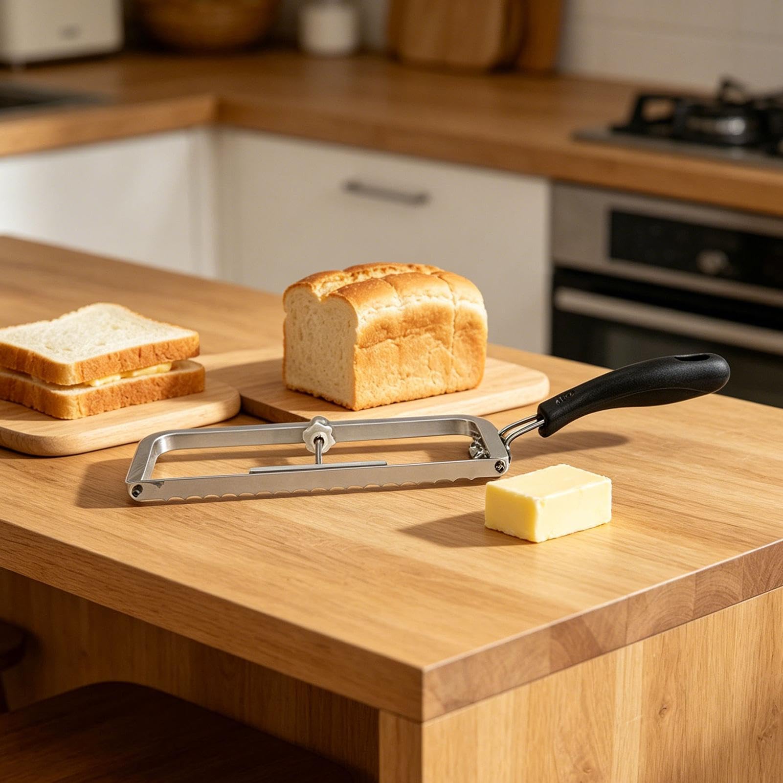 Rebanador De Pan Para Sándwich De Dentada Para Pan | Rebanador de bagels dentado Para Hogazas Pasteles Sándwiches Masas Bagels Tostadas Hogar Cocina Repostería Restaurante