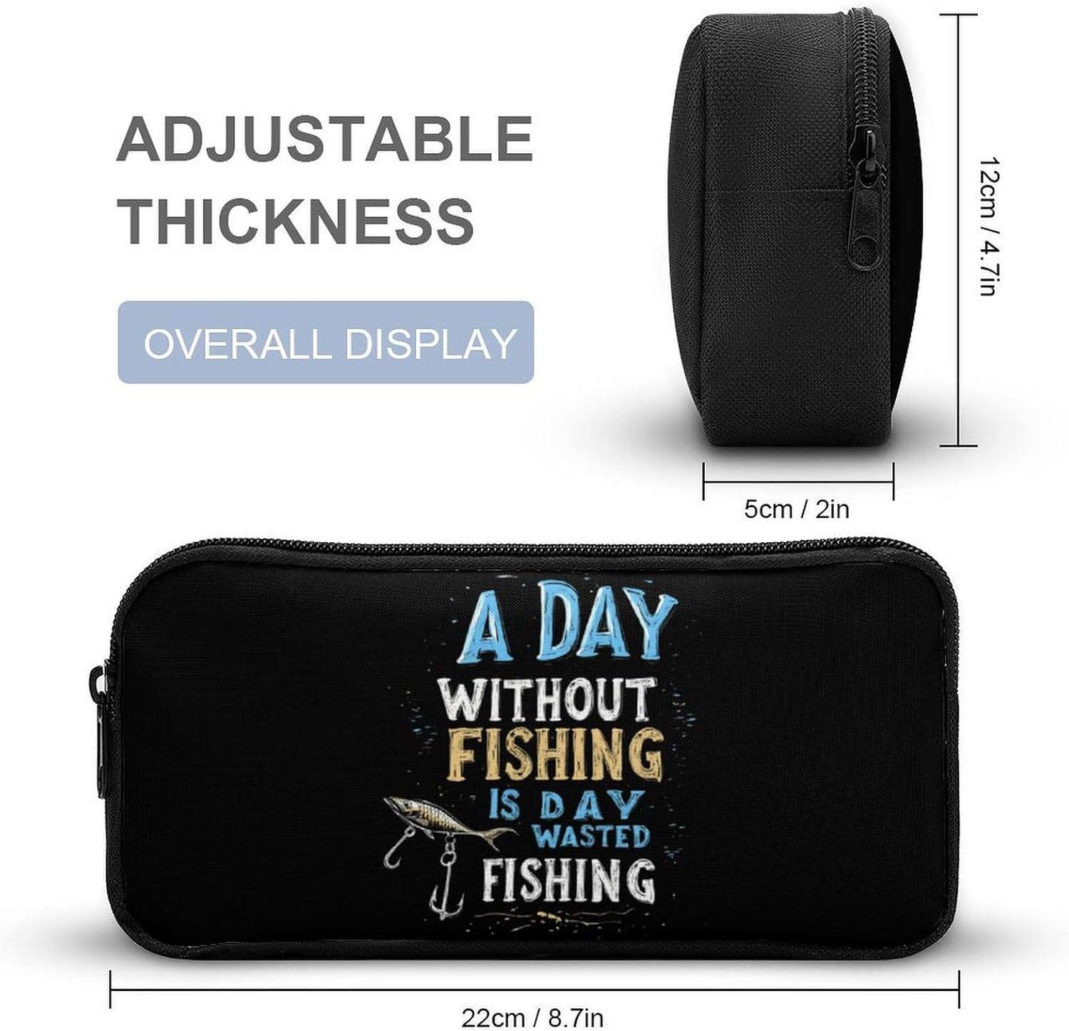 Fishing Humor Travel Cosmetic Bag Makeup Bag image 2