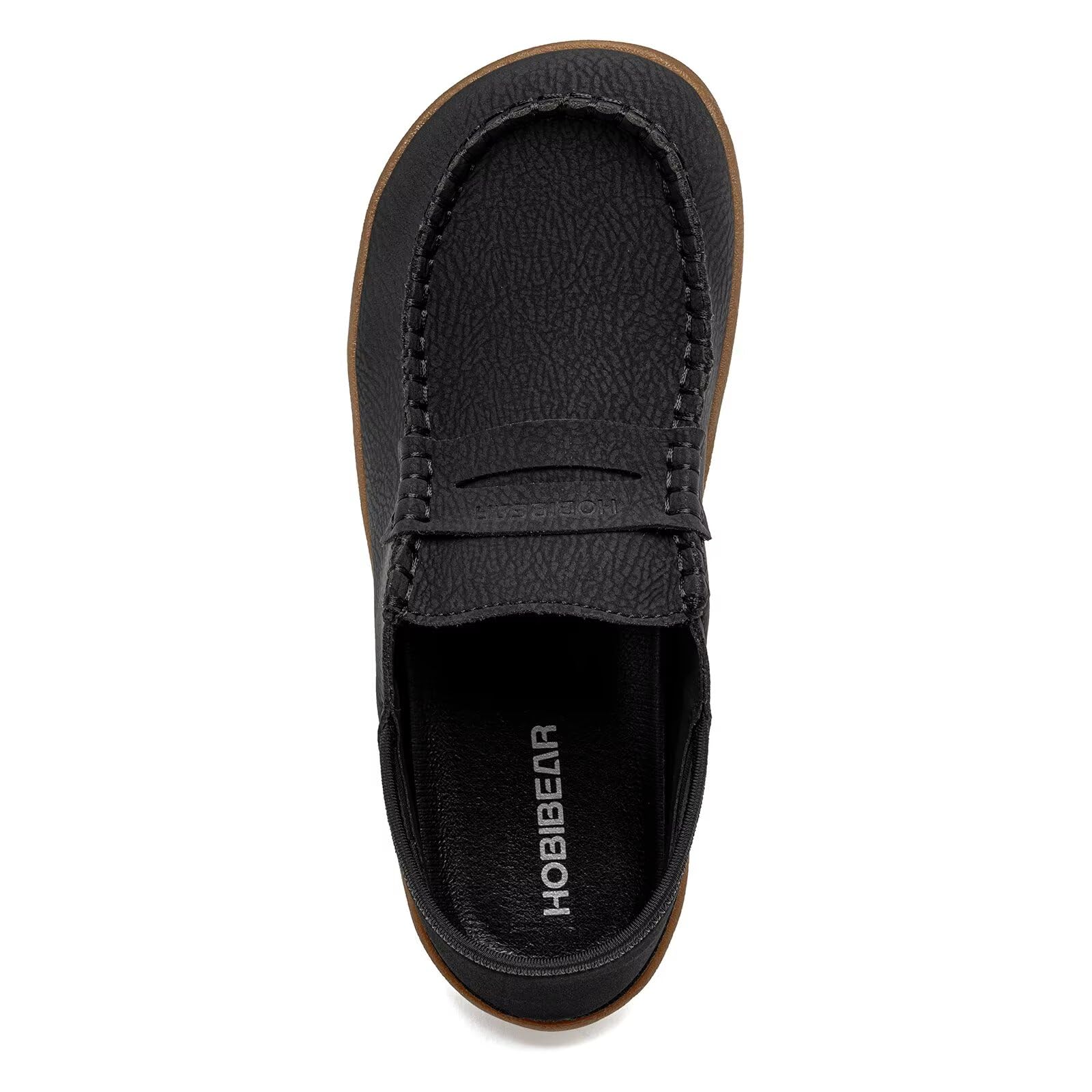 HOBIBEAR Damen Leder Mary Jane Flats | Weite Zehenbox & Barfußschuhe | Breite Komfortschuhe