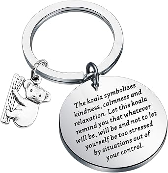 ENSIANTH Koala Keychain Koala Bear Gift Koala Lover Gift Inspiration Gift for Friend Koala Bear Charm Jewelry