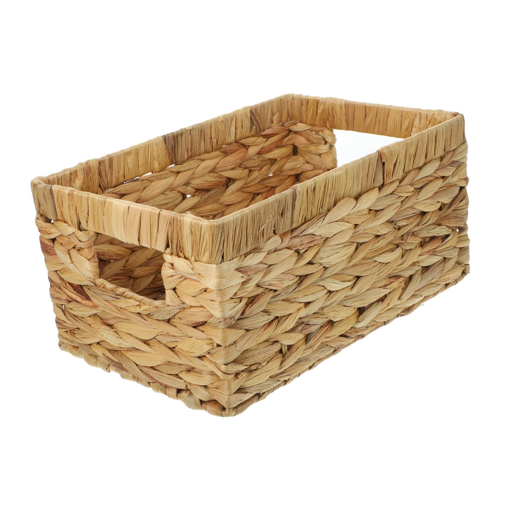 Cabilock Panier De Rangement Tissé Jacinthe Eau Séchée Pour Organisation Maison Bureau Salon Chambre Salle De Bain