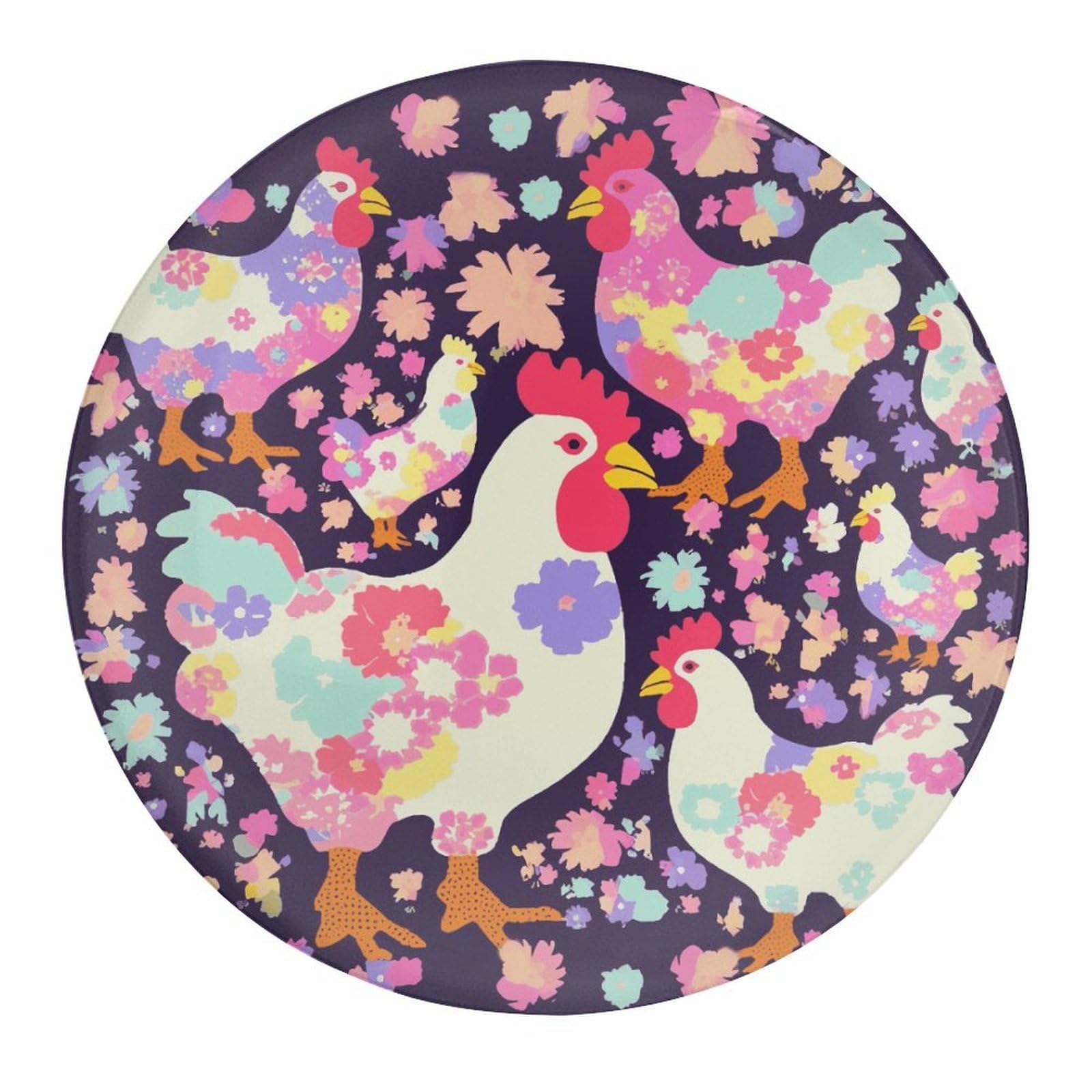 Fekiloot Style Flower Heart Chicken Refrigerator Magnet Fridge Magnet1 Pcs