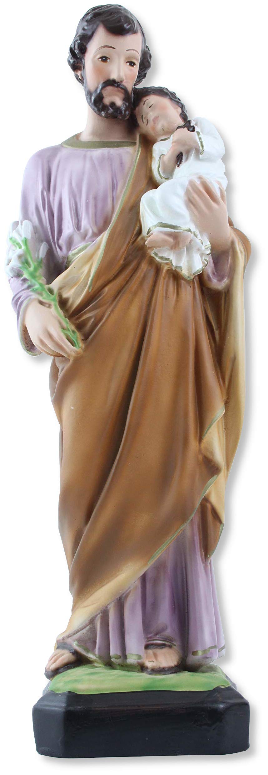 Proposte Religiose Statue of St. Joseph in resin. Height 30 cm. Hand-painted.