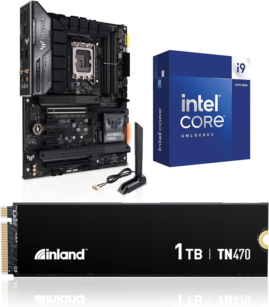 Amazon.com: INLAND 3-in-1 Combo: Intel Core i9-14900K CPU+Asus Tuf
