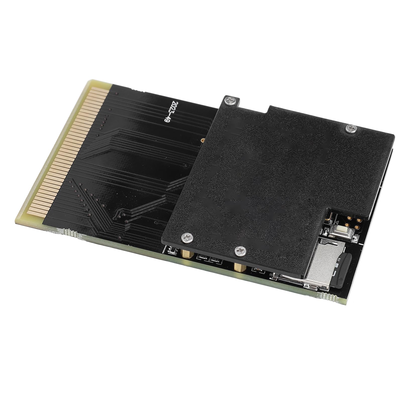 Cartucho de Juego de Tarjeta 1000 en 1, Tarjeta Tipo Cartucho Flash de Tablero Dorado Negro para PC Engine para TurboGrafx 16