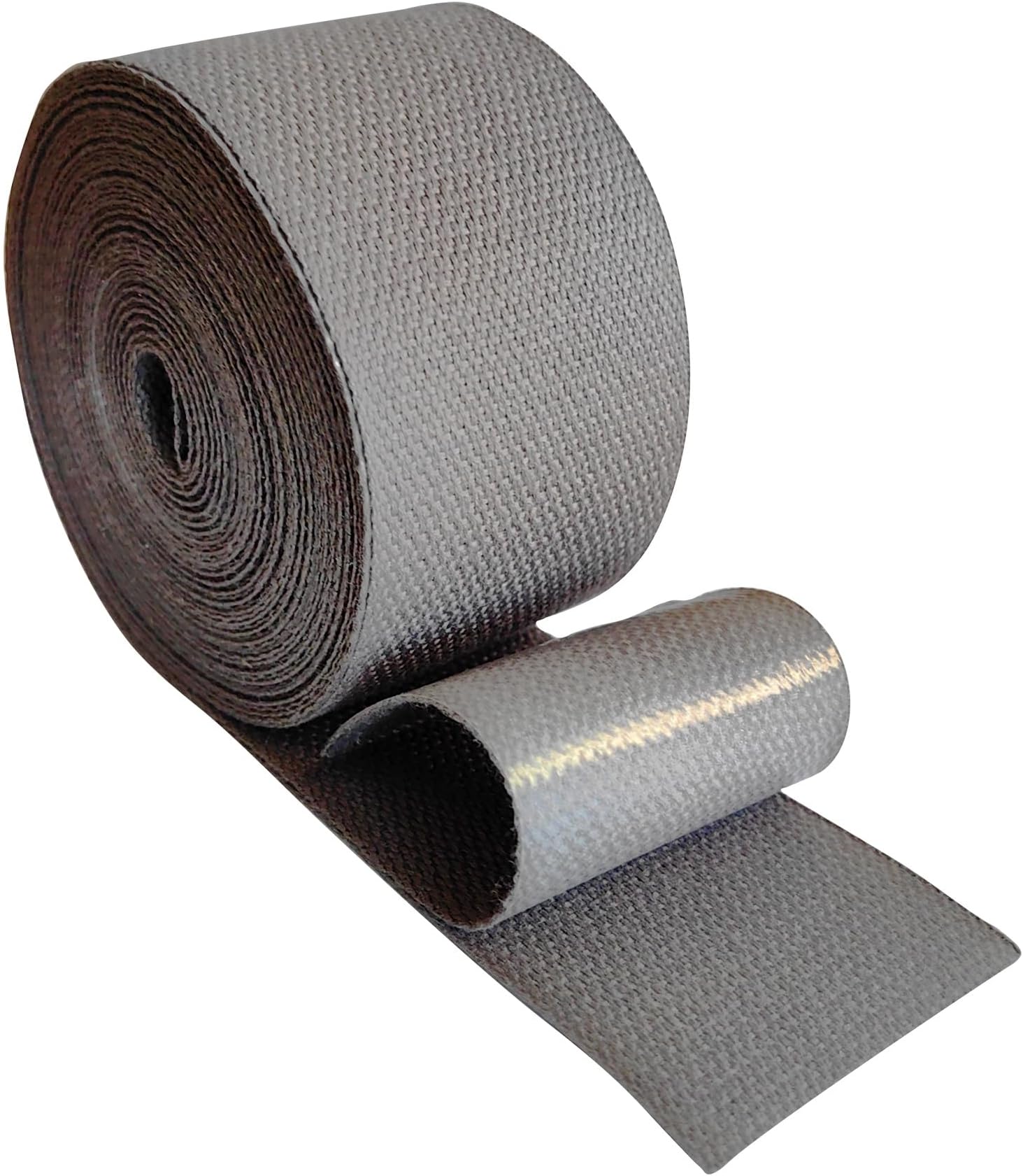 2Inch Cotton Hotmelt Adhering Binding Edge Bias Binding Webbing Ribbon with Hot Melt Adhesive for DIY Carpet Rug Repair Craft Sewing 10Yard (Grey with Adhesive)