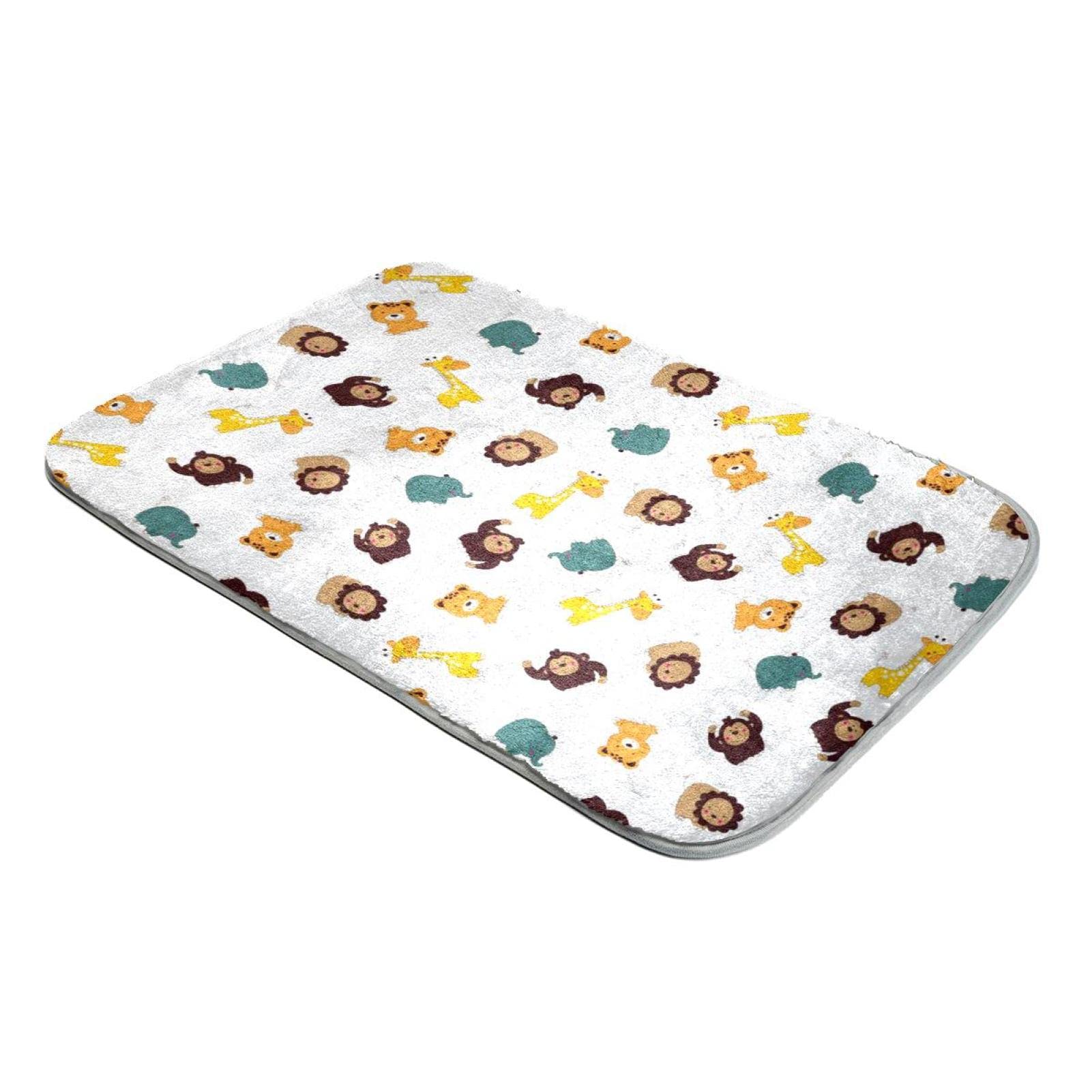 Tapis poils longs fausse fourrure girafe et singe pour créer un nid douillet de bébé