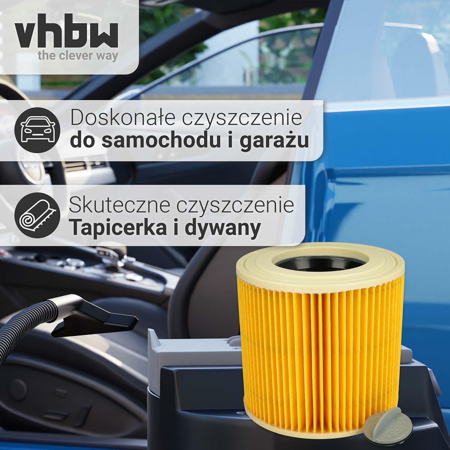 vhbw 10 x filtr do odkurzacza, robota ssącego, odkurzacz uniwersalny, jak Kärcher 6.414-789