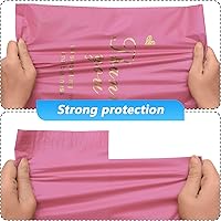 Vista 4 de Sobre de polietileno de agradecimiento 6x9 pulgadas 100 piezas, bolsas de envío impermeables y resistentes al desgarro para ropa, bolsas de correo