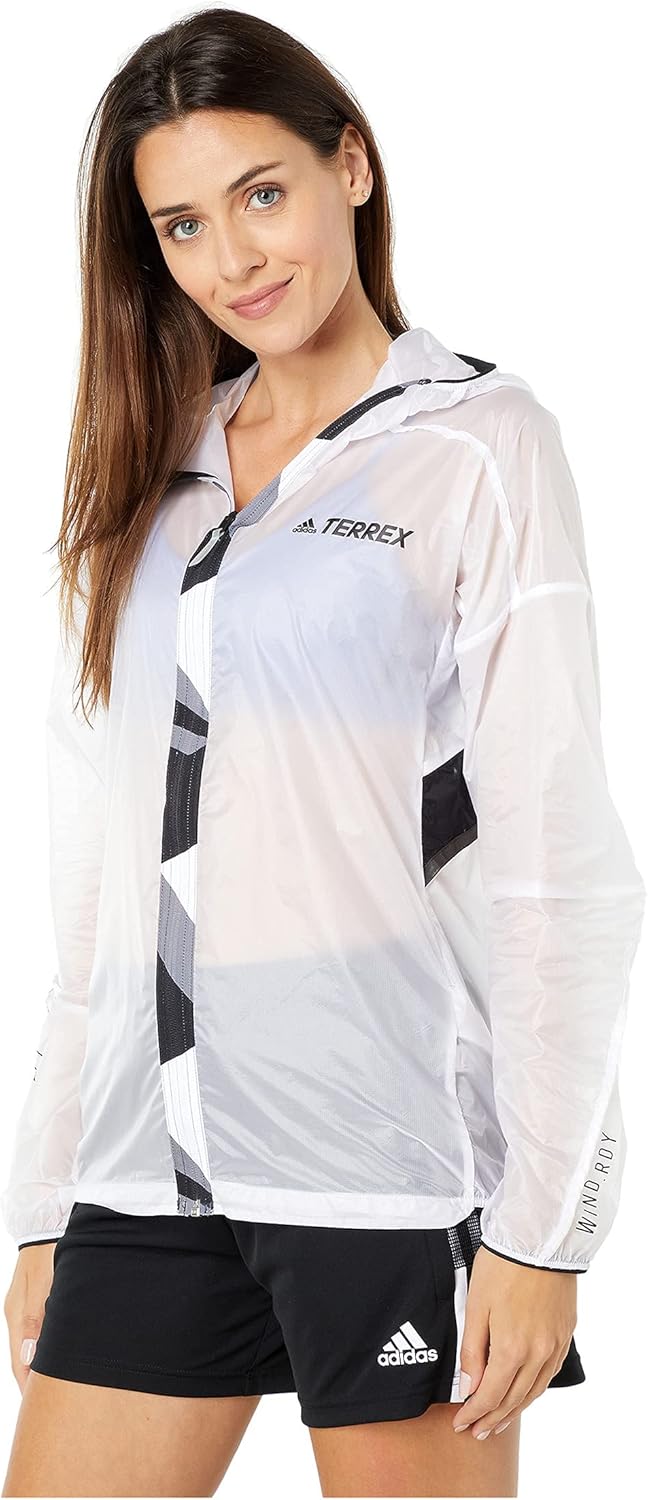 adidas Women's Terrex Agravic Pro Wind.RDY Jacket, White