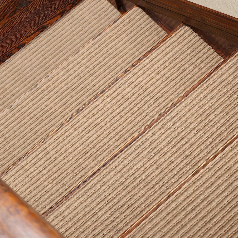YTBHSHXZ stair treads， 7Pcs, Anti-Slip Indoor Stair Runner, Safety for Children, Elders, Dogs(G)