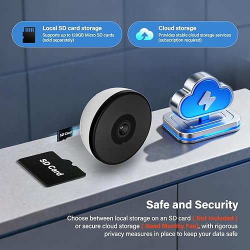 Miniatura 9 de Cámara de ventana de 4MP 2.5K, cámara interior para seguridad del hogar con visión nocturna a color, detección de personas y movimiento, grabación