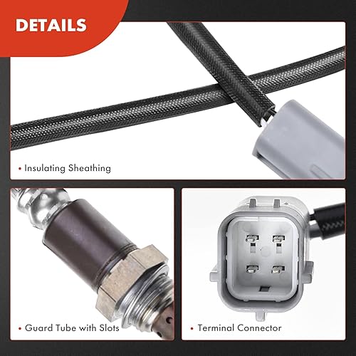 Miniatura 6 de A-Premium Sensor de oxígeno O2 compatible con vehículos Nissan, Infiniti, Suzuki - 2008 2009 2010 2011 2012 - Altima, Armada, Pathfinder, Titan,