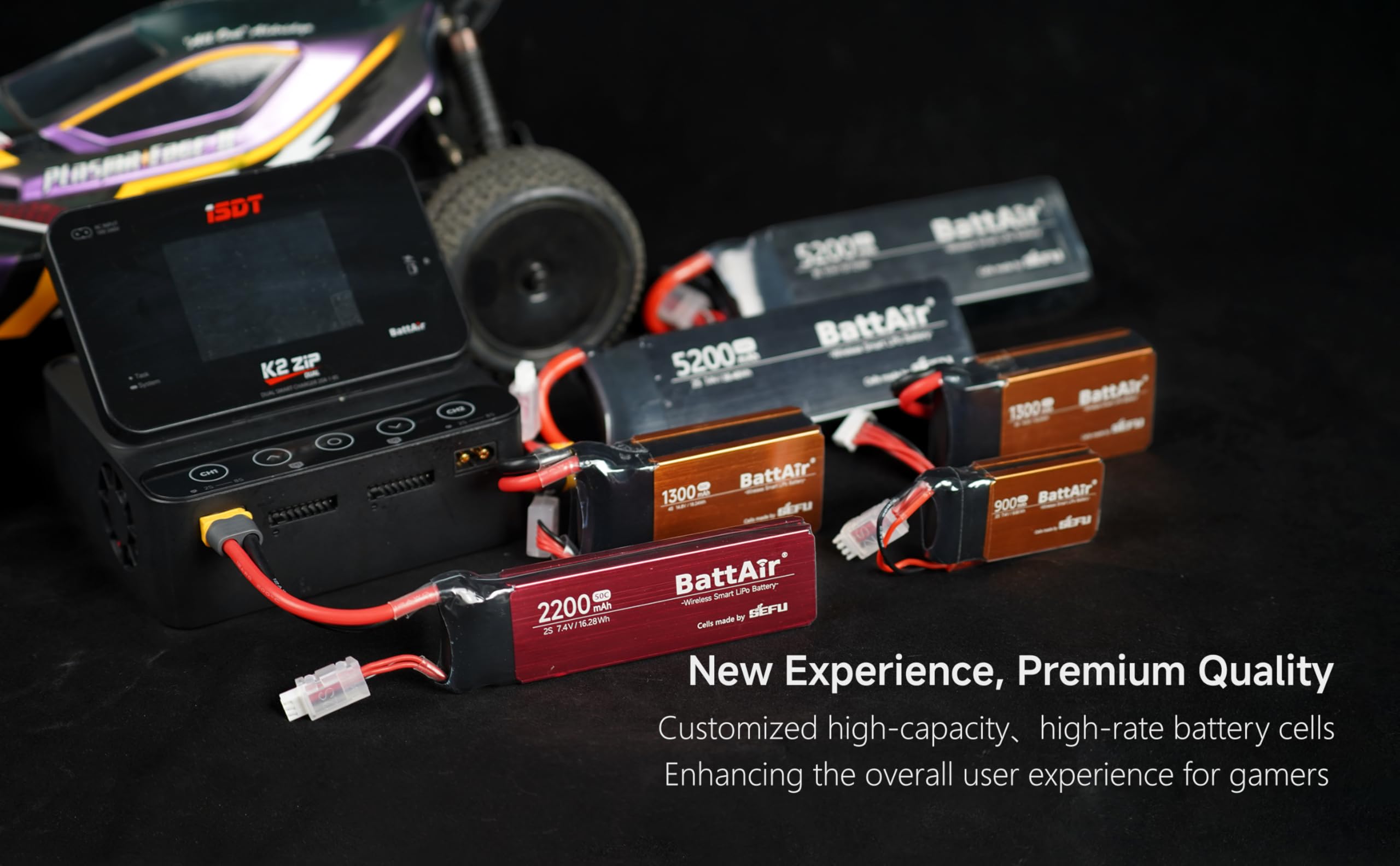 ISDT 30.4V Smart Lipo Akkus 8S 850mAh 100C BattAir Rc Auto Batterie mit XT-60 Stecker Hobby Akkus mit Lipo-Tasche für RC Flugzeug Hubschrauber Plane Boot 1:10,Per Mobiltelefon Bedienbar(2 Packs)