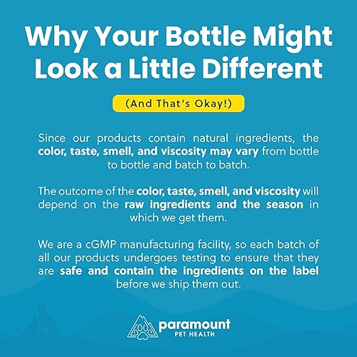 Miniatura 8 de Paramount Pet Health Liquid Glucosamine for Small Dogs, 260mg Glucosamine Liquid for Dogs Joint Supplement for Mobility & Comfort, Easy-to-Use