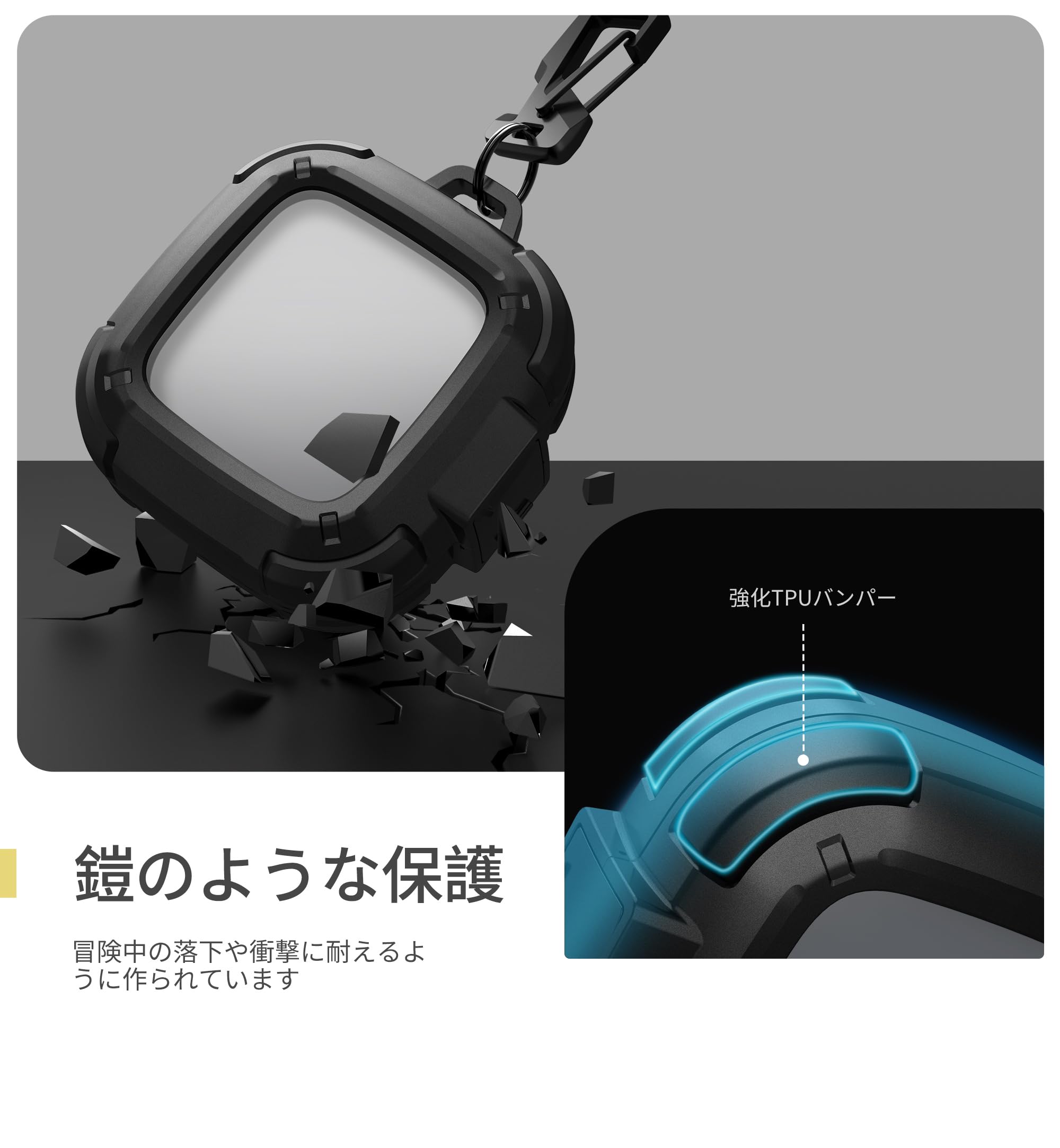 Amazon | Dexnor for SHOKZ OpenFit Airケース 落下防止ロック付き 耐