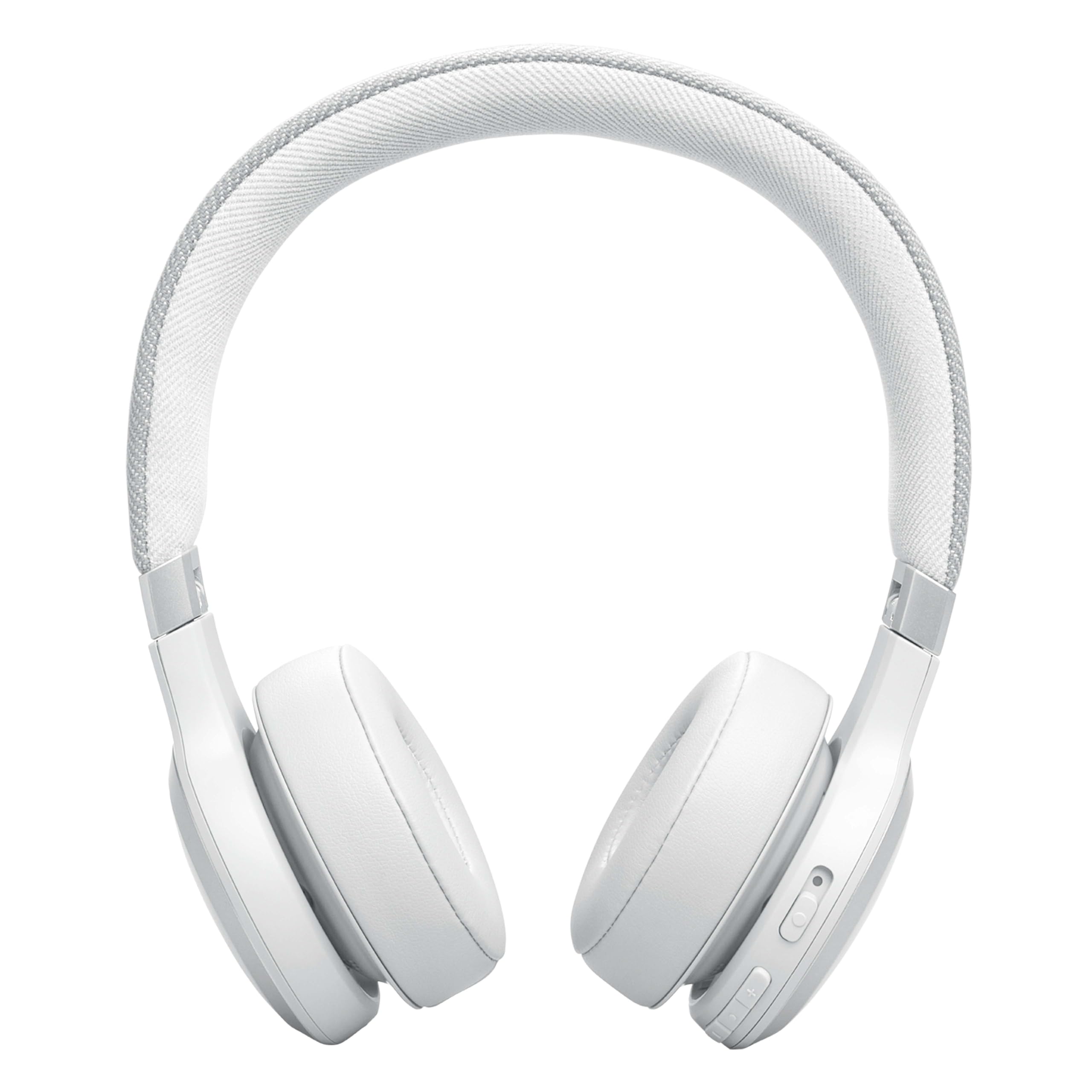 JBL Auriculares inalámbricos circumaurales Live 670 NC, con tecnología Bluetooth y cancelación adaptativa de ruido, hasta 65 horas de reproducción, blanco