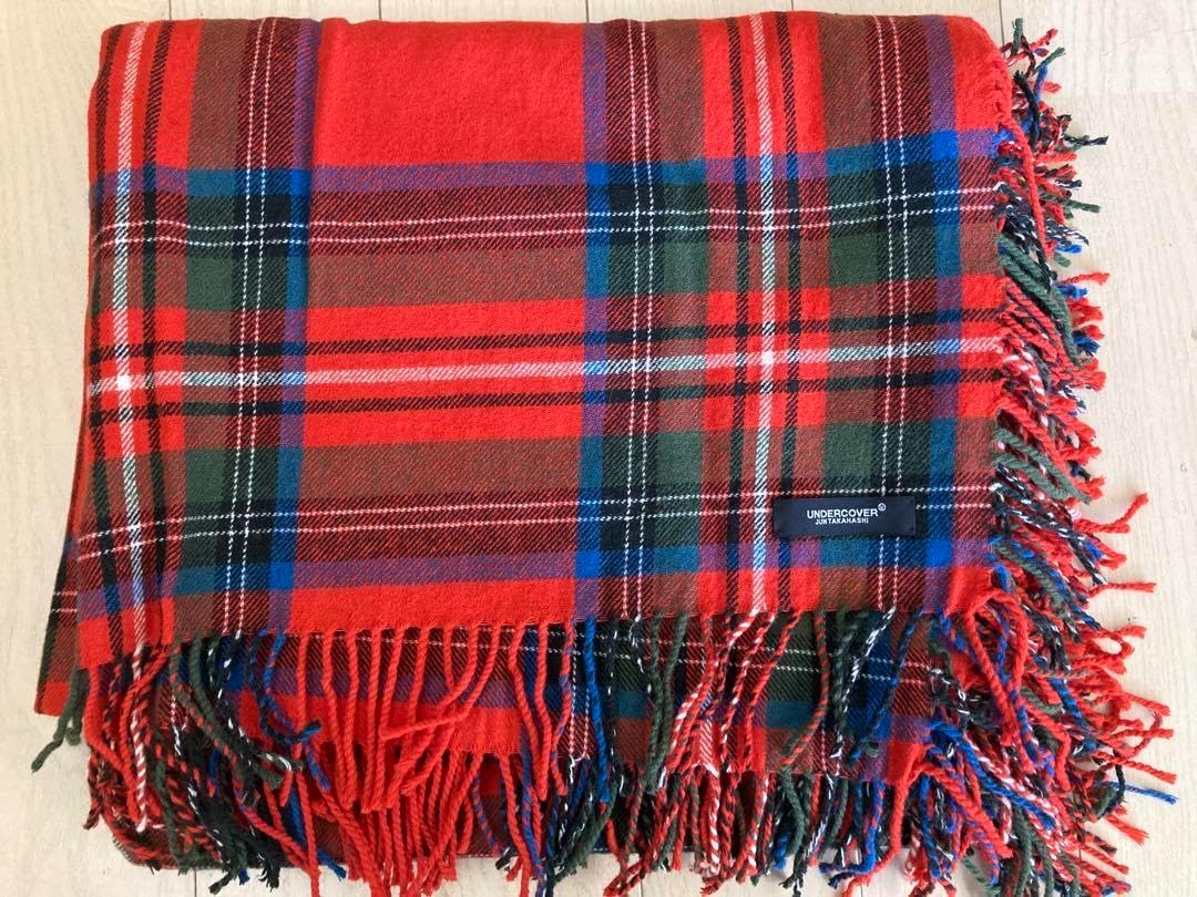 アンダーカバー undercover 大判チェックストール中古・古着通販