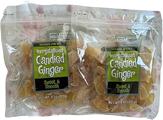 Trader Joe's Uncrystallized Candied Ginger Sweet & Smooth, 8 oz (Pack of 2)