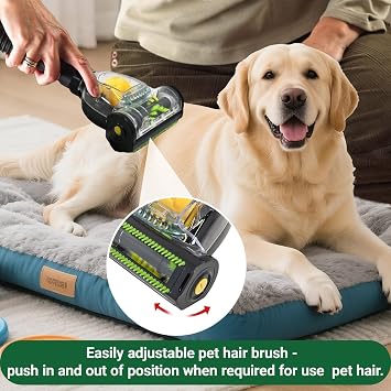 EZ SPARES Universal Mini Turbo Brush 32mm/35mm Dual-Size Vacuum Attachment for Floors, Beds & Crevices | Multi-Surface Cleaning Tool for Pet Hair & Dust | Fits Most 1.25/1.38 Hose Vacuum Cleaners