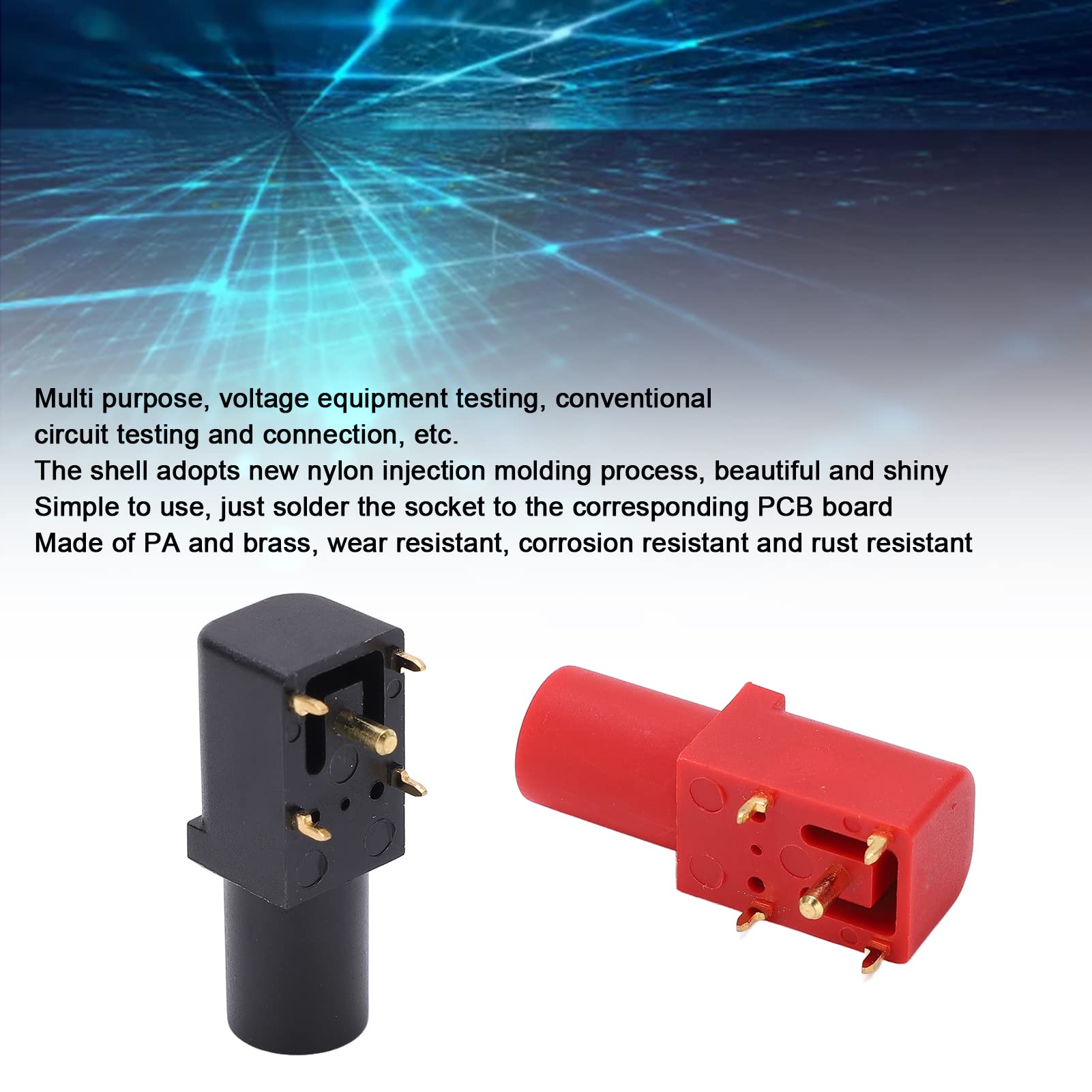 caramelun様 Amazon.com: 2Pcs PCB Banana Socket, J.40016 4mm Right Angle
