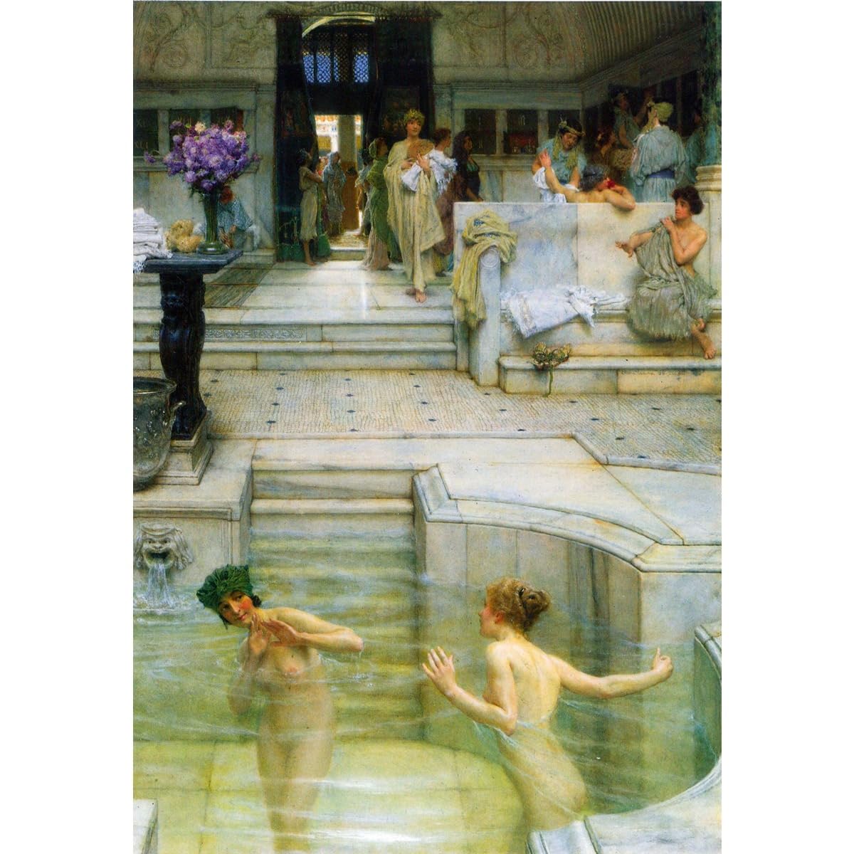 Impression giclée Alma-Tadema sur toile polycoton durable contre la décoloration