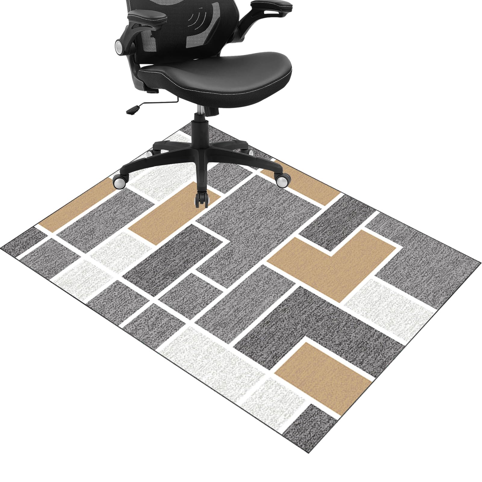 Chair mat for Hard Floors, desk chair mat for carpeted floors, Floor Protector for Rolling Chair, Office Chair Mat for Carpet, Floor Mats Wood/Tile Protection Mat for Office & Home 130 x 150 cm — image 1