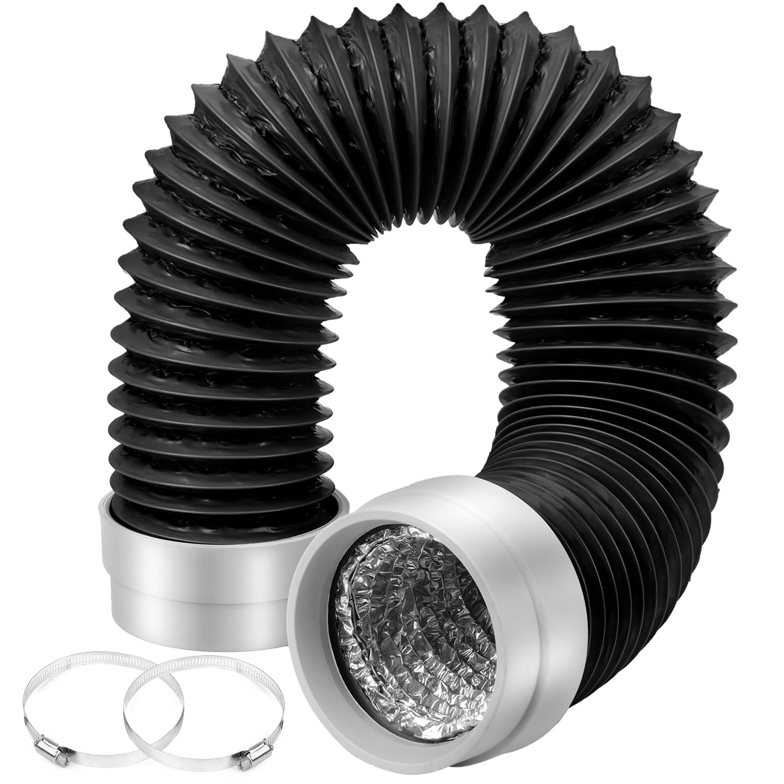 Manguera de secadora resistente al calor con conducto flexible de 6 capas 8