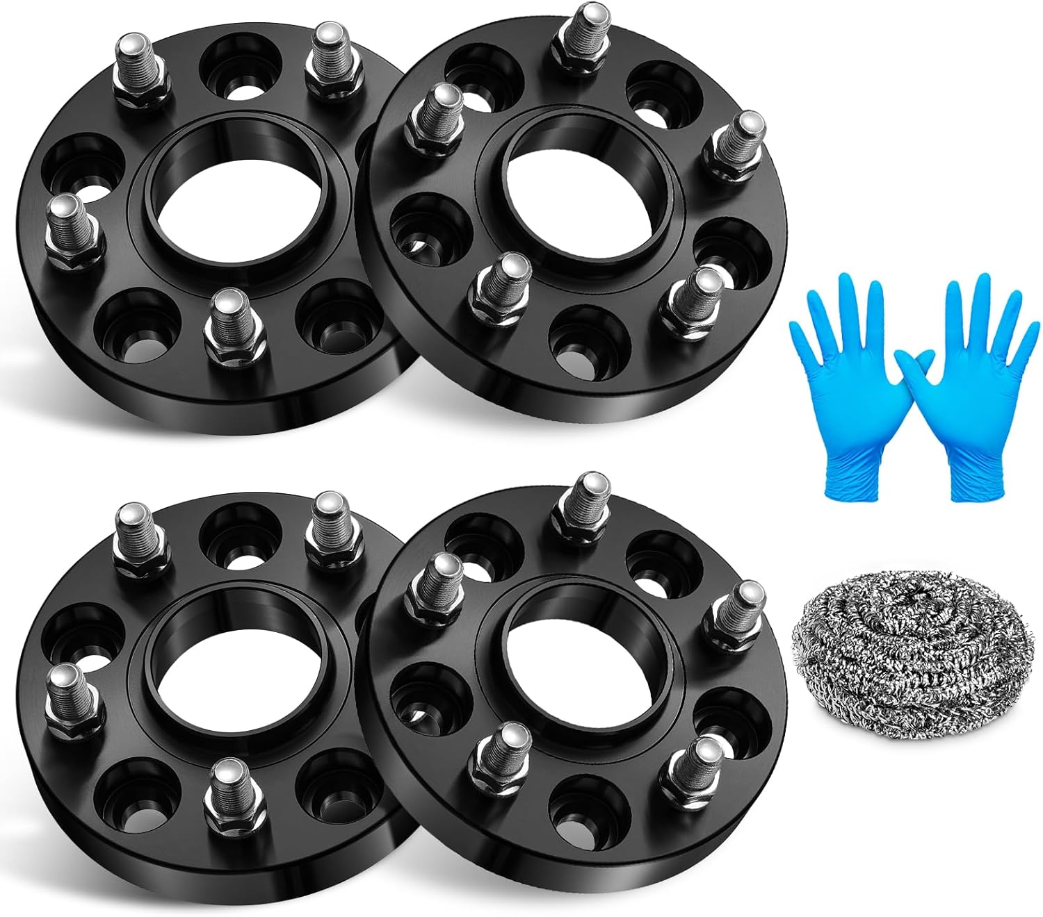 BDFHYK 5x4.75 Wheel Spacers Thickness 1Inch Compatible with Chevy 2010-2022 Camaro Corvette Equinox CTS XTS, 5x120mm Forged 5 Lug M14x1.5 & 66.9mm Hub Bore, Hubcentric Wheel Spacer Set of 4