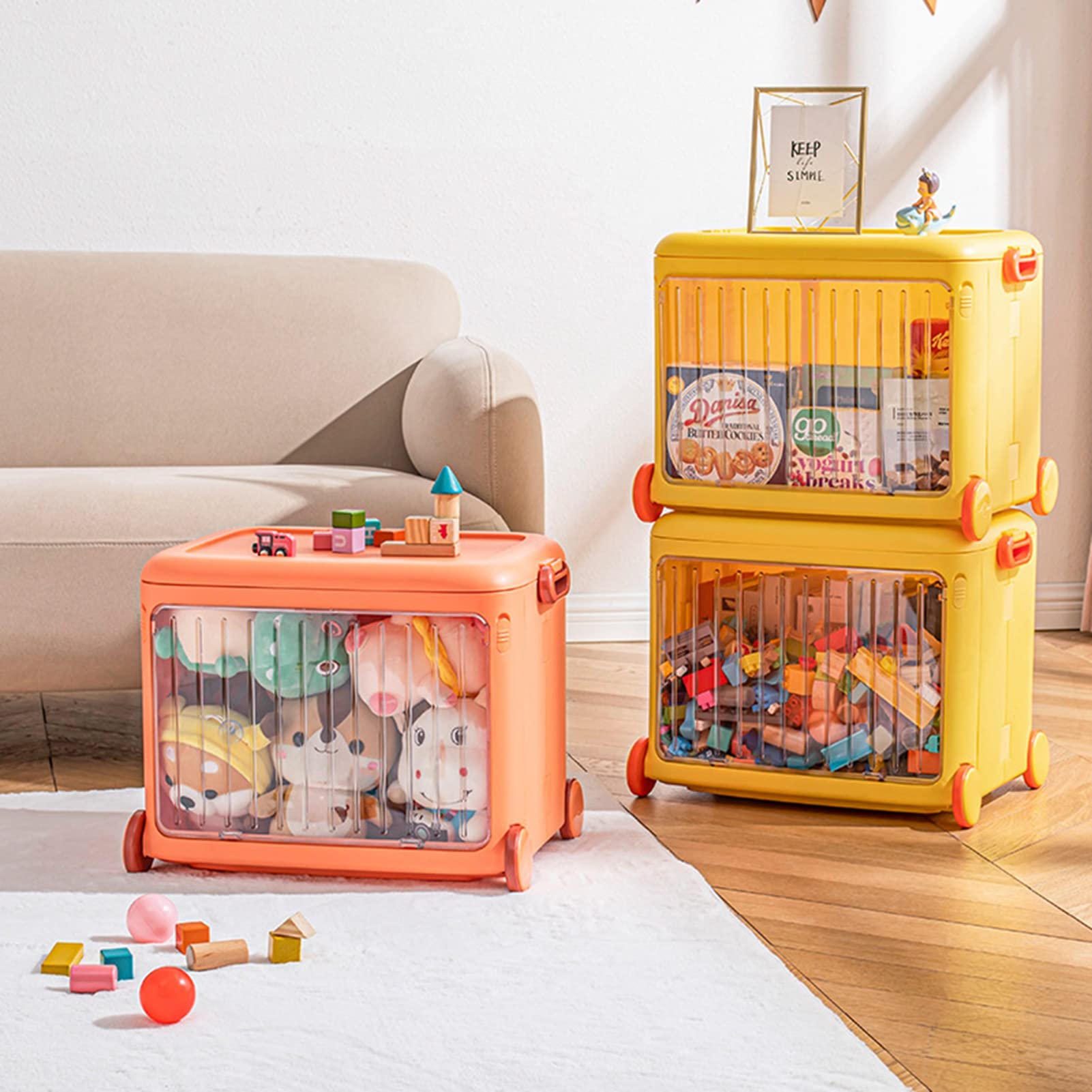 GAMENOTE - Contenedores de almacenamiento de 6 cuartos con tapas, caja de cierre de plástico para aula y almacenamiento de juguetes para niños, contenedores apilables de tamaño de caja de zapatos para GAMENOTE - Contenedores de almacenamiento de 6 cuartos con tapas, caja de cierre de plástico para aula y almacenamiento de juguetes para niños, contenedores apilables de tamaño de caja de zapatos para
