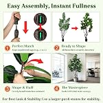 8FT Majestic Artificial Fiddle Leaf Fig Tree with 310 Leaves, Colossal 46" Wide Large Faux Ficus Lyrata Floor Plant for Luxury High-Ceiling Foyer & Executive Office Decor