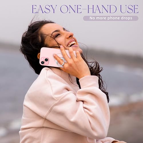Miniatura 6 de Jsoerpay - Soporte transparente para anillo de teléfono, 2 piezas, soporte transparente para anillo de teléfono celular con diamante, agarre para el