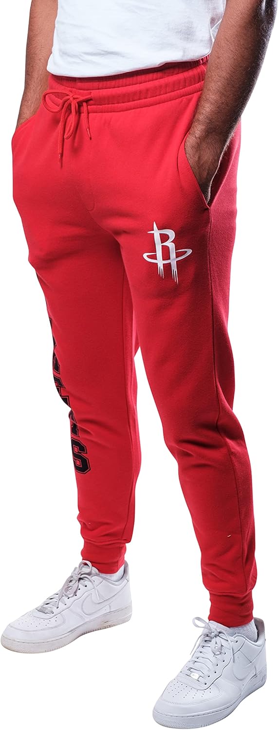 Ultra Game Men's NBA Official Super Soft Team Jogger Sweatpants - Image 3
