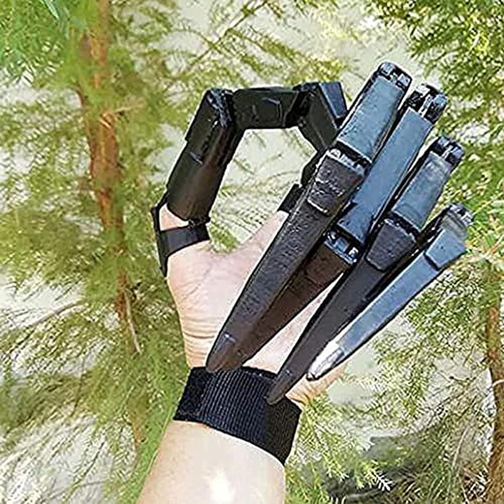 BSTCAR Pack of 2 Long Claws, Halloween Joint Claws Gloves with Flexible Joint, Horror Skeleton Hand Bone Reaper Gloves - Image 3