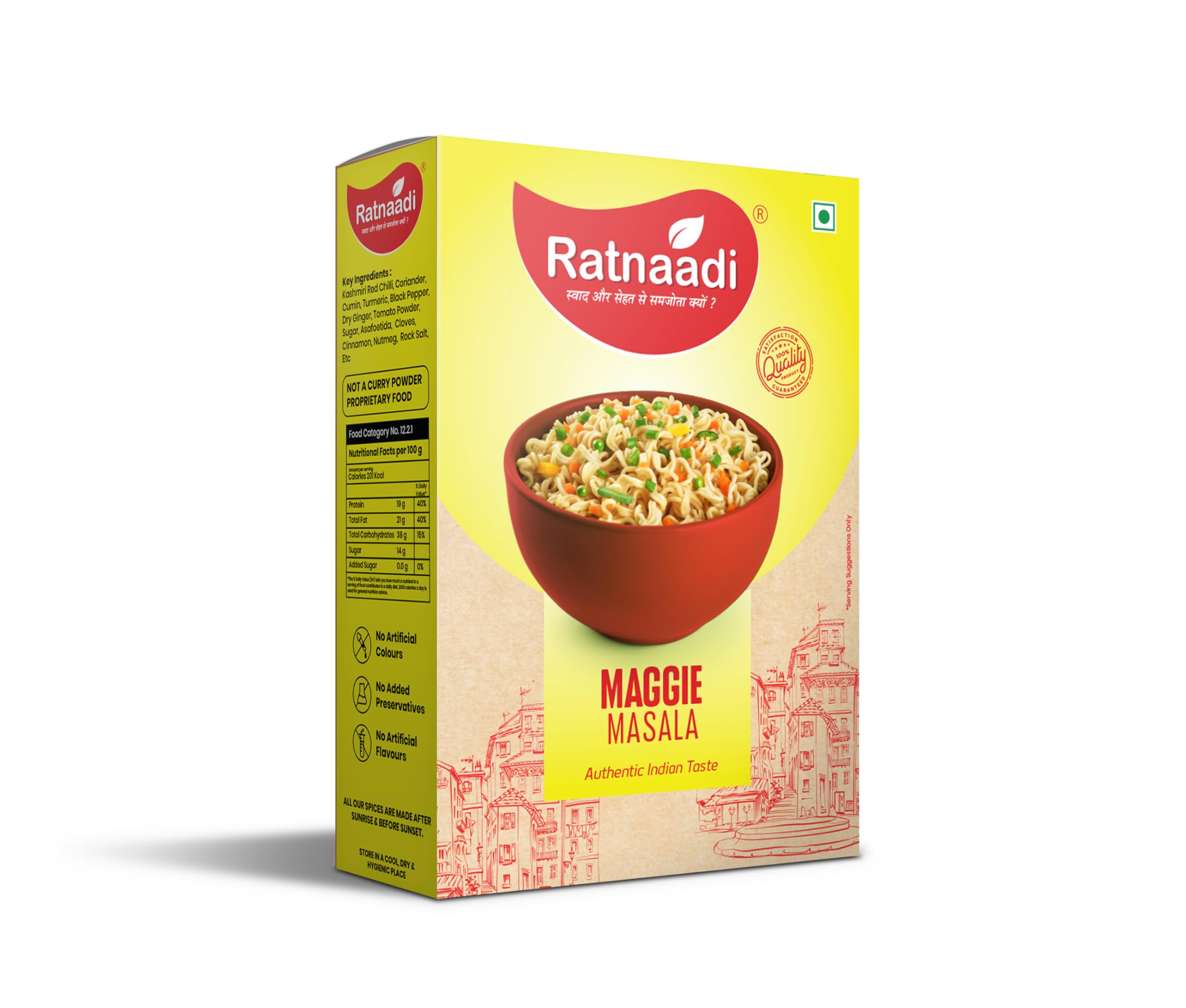 RATNAADI Jain Masale Maggi Masala | Vegetable Masala, All in One Pack of 2 Each 100gm (B0D9VLH4CN) Amazon Price History, Amazon Price Tracker