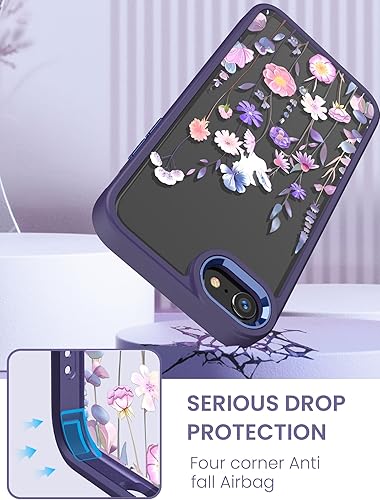 Miniatura 7 de Dretal Funda protectora para iPhone SE 20222020, iPhone 87, con 2 protectores de pantalla, de grado militar, parte trasera dura y borde suave,