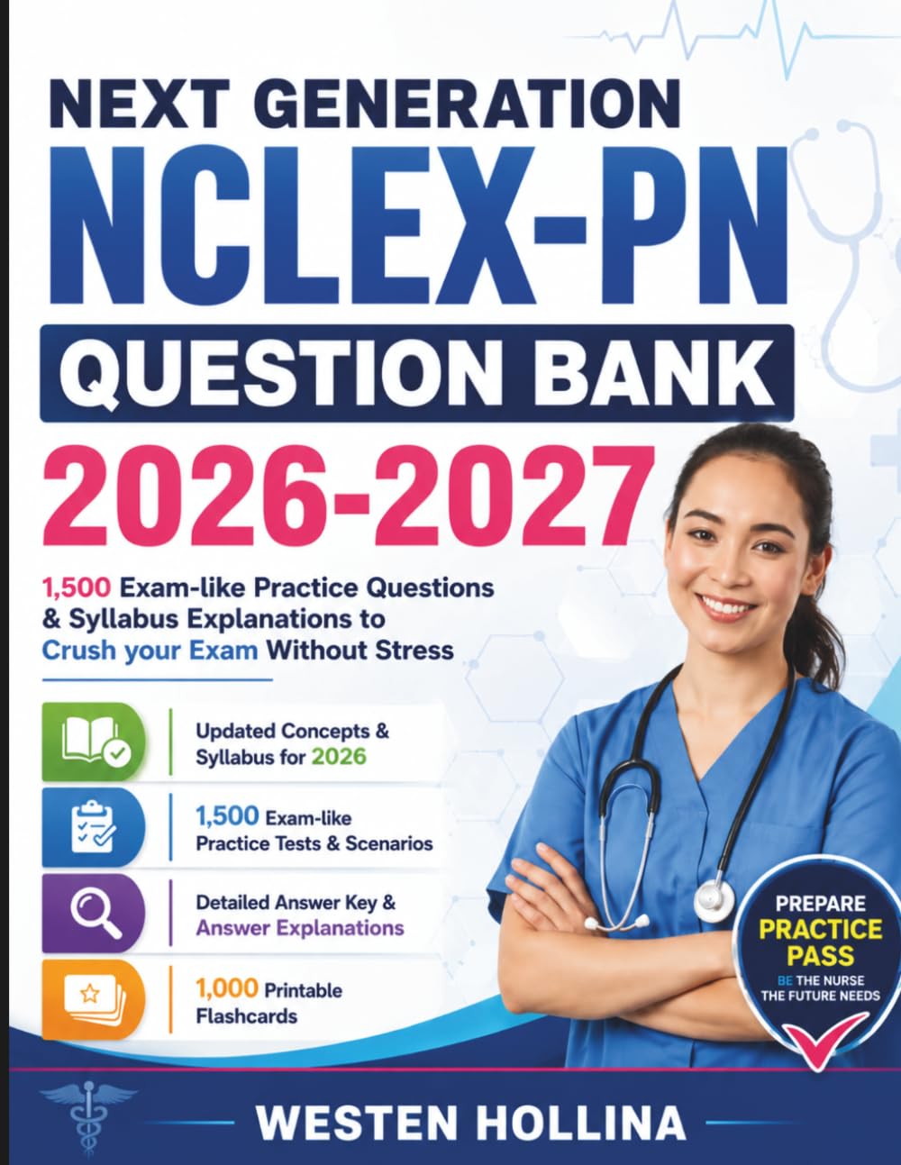 Next Generation NCLEX-PN Question Bank 2026-2027: 1,500 Exam-like Practice Questions & Syllabus Explanations to Crush your Exam Without Stress