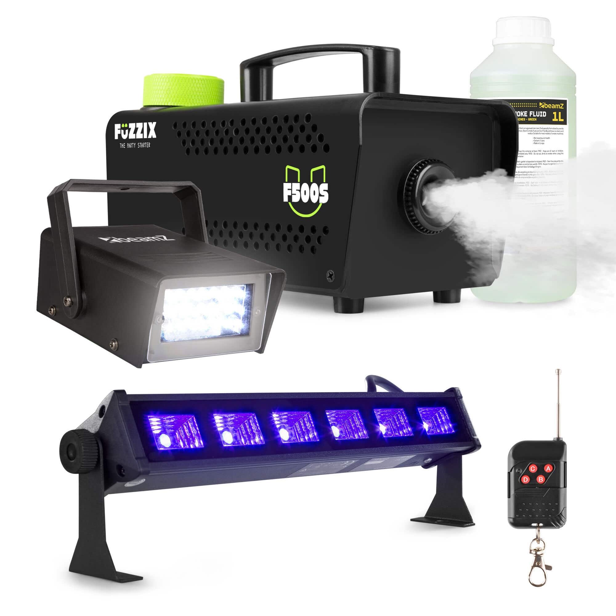Fuzzix F500S - Máquina de humo 500W para bodas y celebraciones